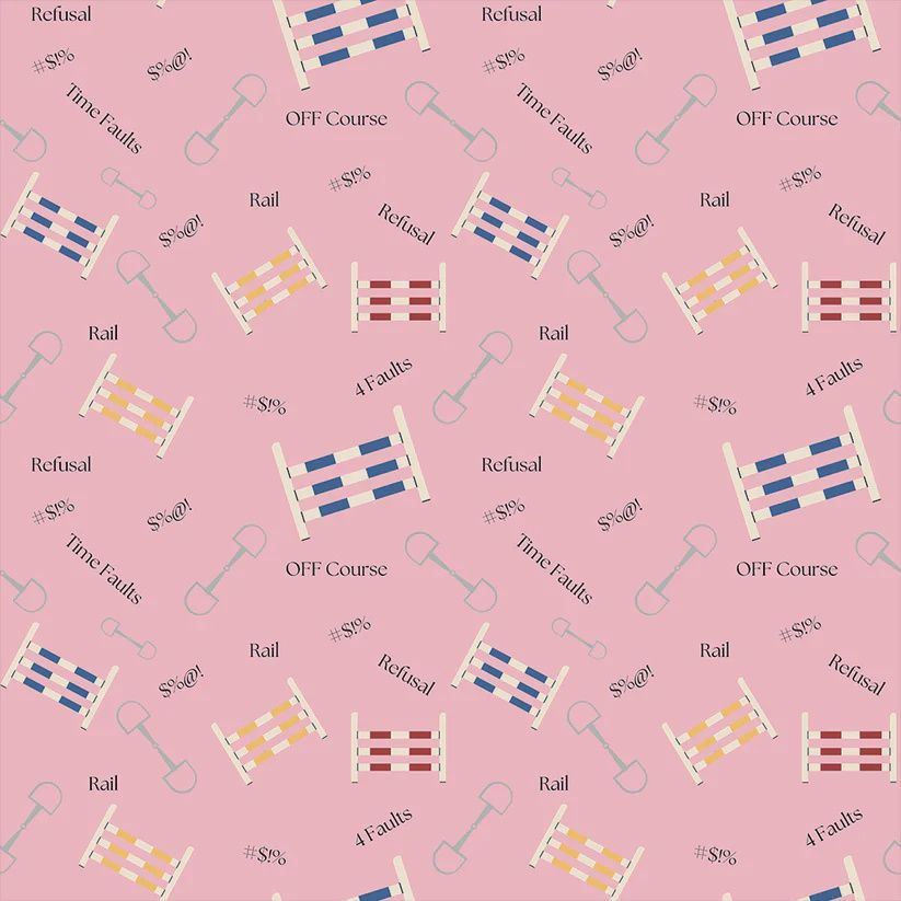 Snazzy Ladies Socks, Pattern: Dirty Words Pink