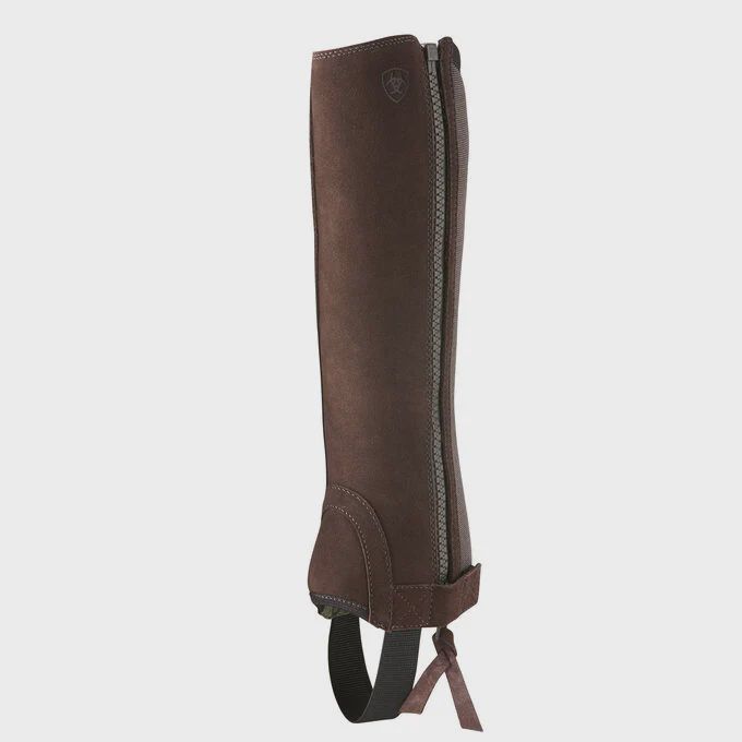 Kid's Suede Breeze Half Chap by Ariat, Color: Black, Size: ST
