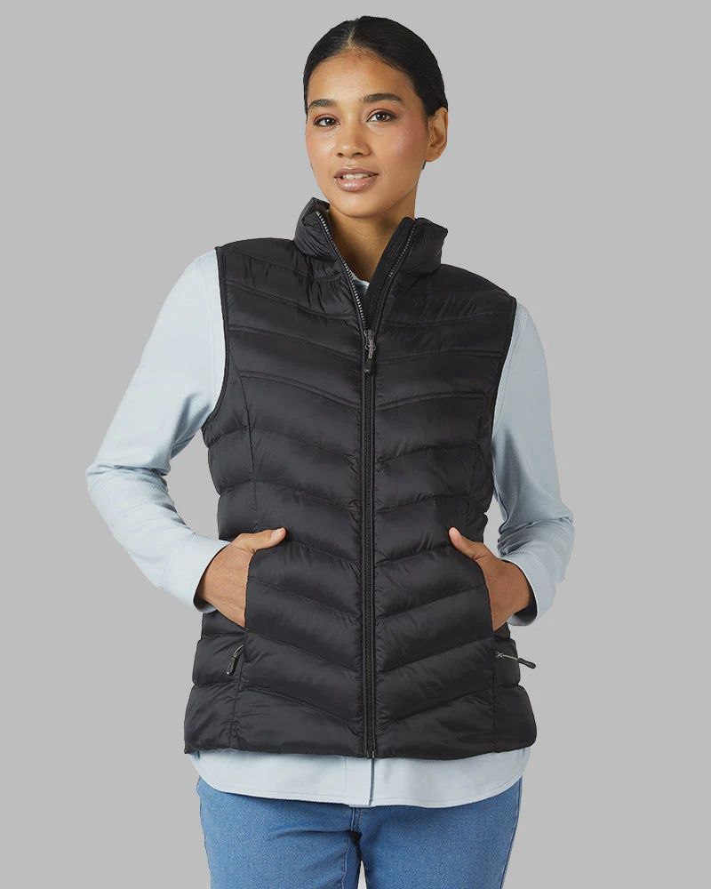 WMS Lightweight Packable Vest, Color: Black, Size: XS