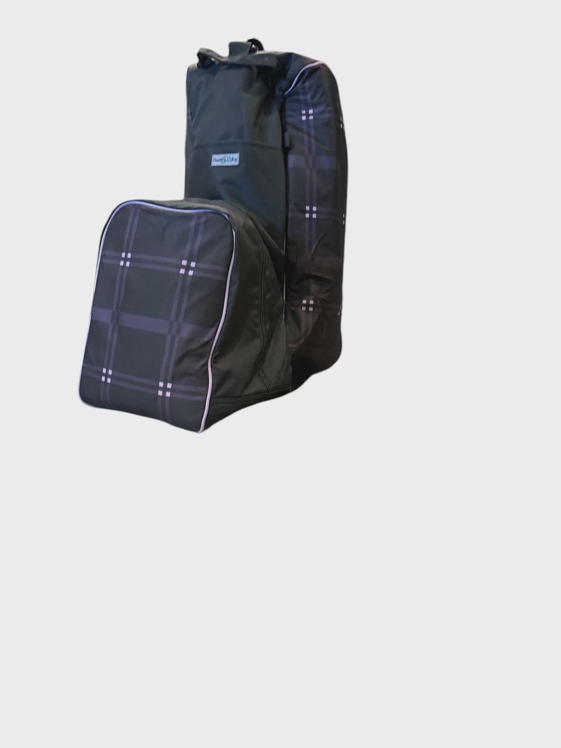 Quilted Lined Boot Helmet Carry All By Chestnut Bay, Color: black-black