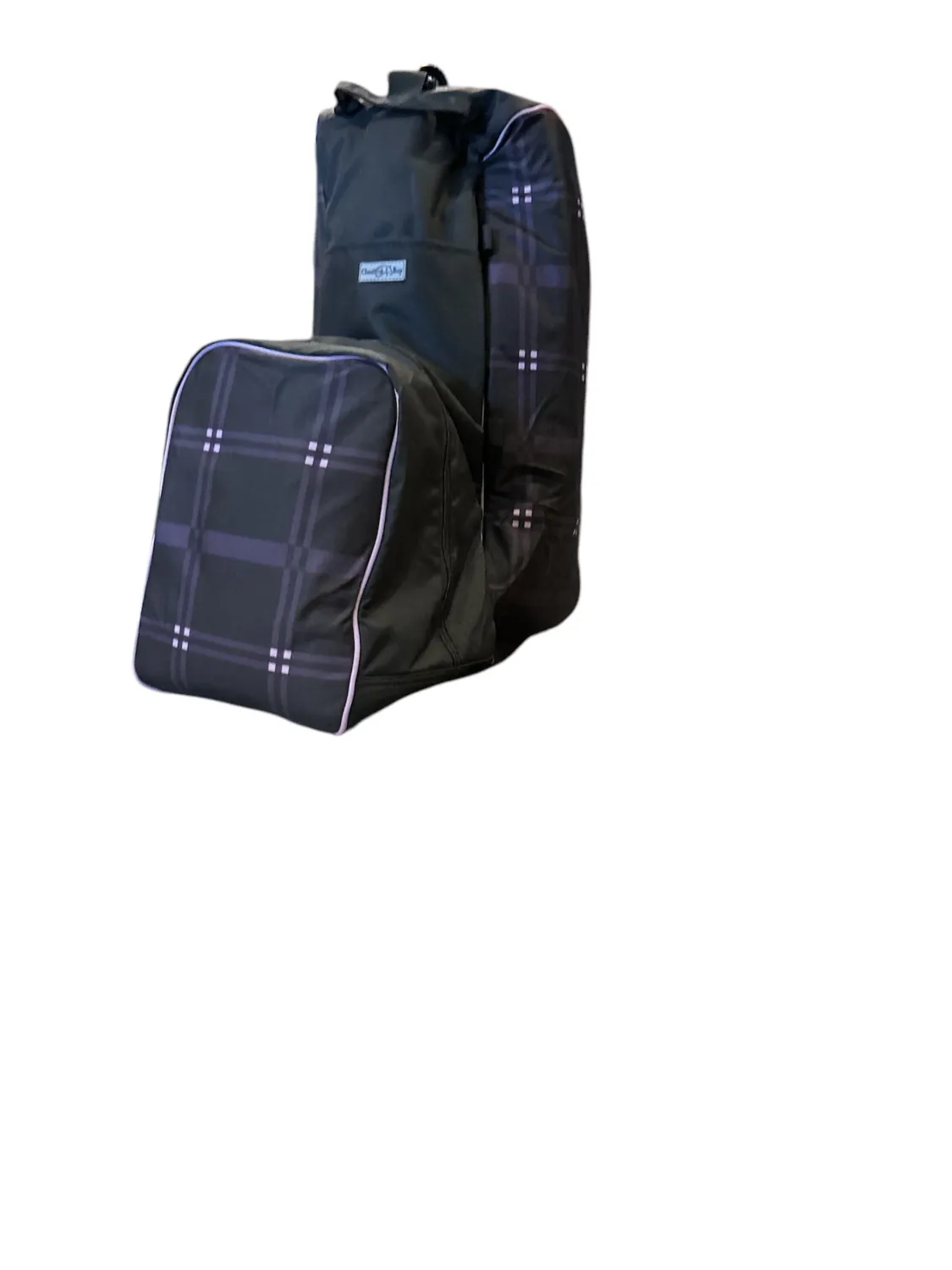Quilted Lined Boot Helmet Carry All By Chestnut Bay, Color: black-black