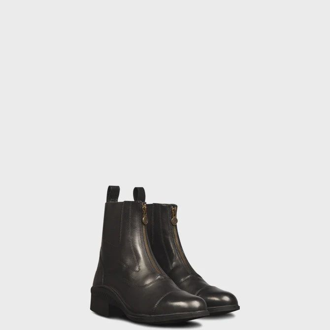 Ovation Aeros Men's Showmaster Zip Paddock Boots, Color: Black, Size: 10.5-11