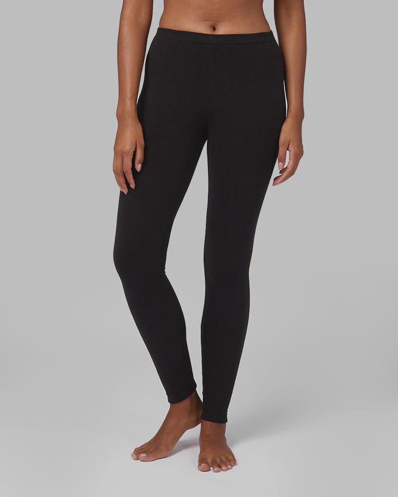 WMS Heavyweight Fleece Baselayer Legging, Color: Black, Size: XS