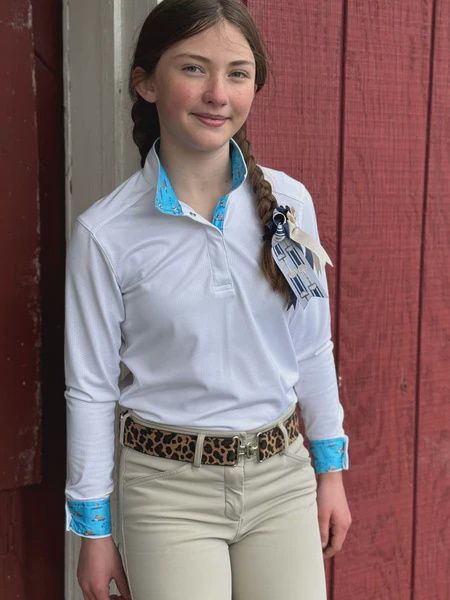 Swimming Hippos Girls Talent Yarn Show Shirt, Size: s
