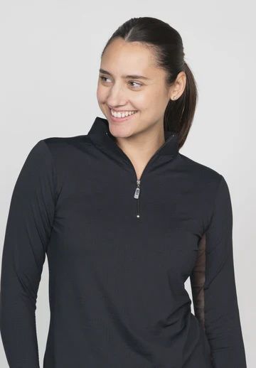 Ladies EIS COOL Sunshirt, Color: Black, Size: S