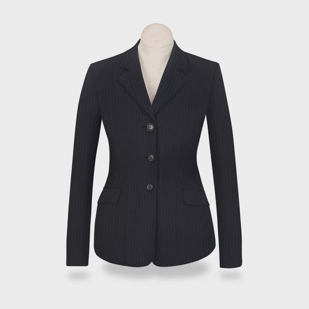 RJ Classics Monterey Show Coat, Color: Black Pinstripe, Size: 00R