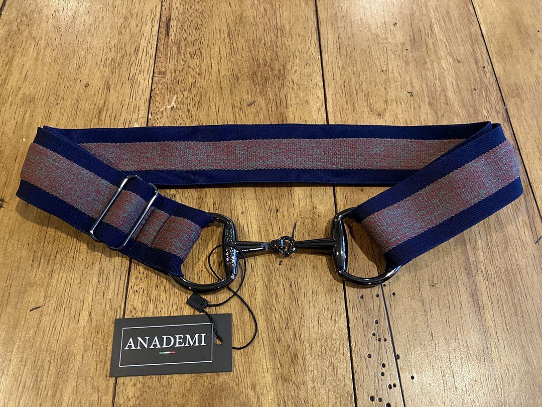 Anademi Stretch Belt with Black Bit Buckle