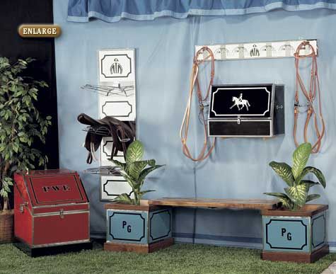 Phoenix West Hanging Rack for 4 Bridles or Saddles, Type: Bridle Rack