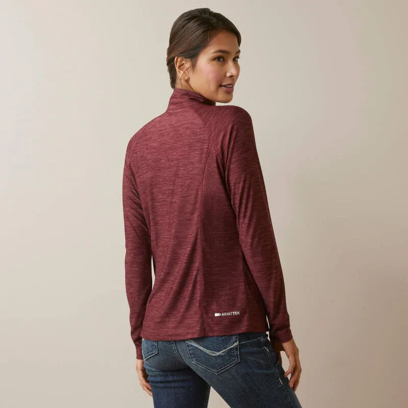 Wms Laguna 1/4 Zip LS Top