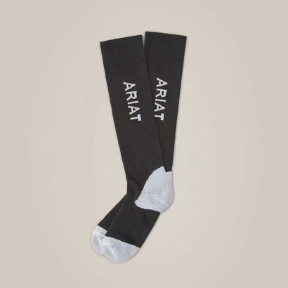 AriatTEK Essential Performance Sock, Color: Black and White