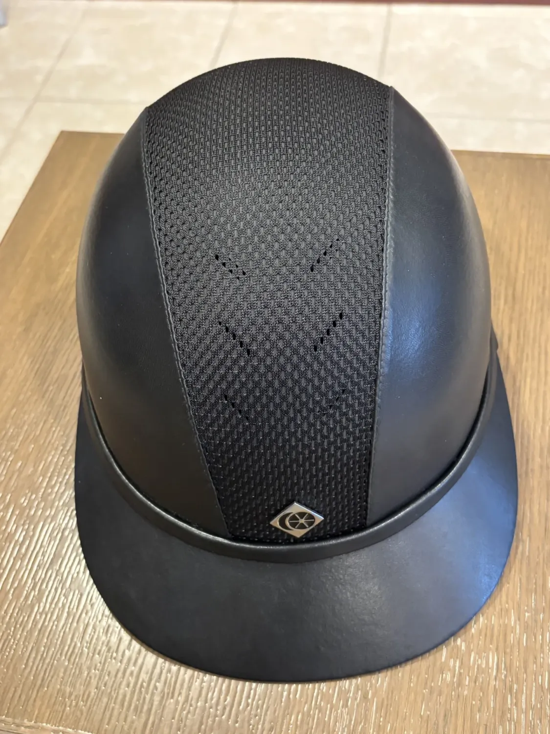 Charles Owen SP8Plus Leather Look Helmet, Color: 6 5/8, Size: Black