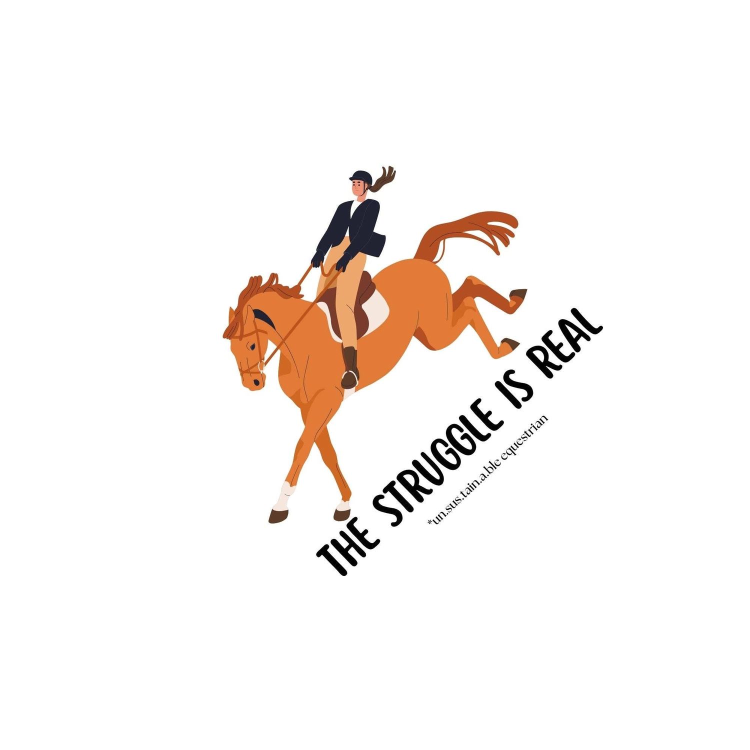 Die Cut Vinyl Stickers - 3x3 - Struggle Is Real