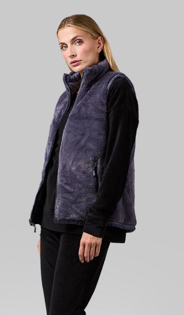 WOMEN'S REVERSIBLE LUXE FUR-LINED VEST