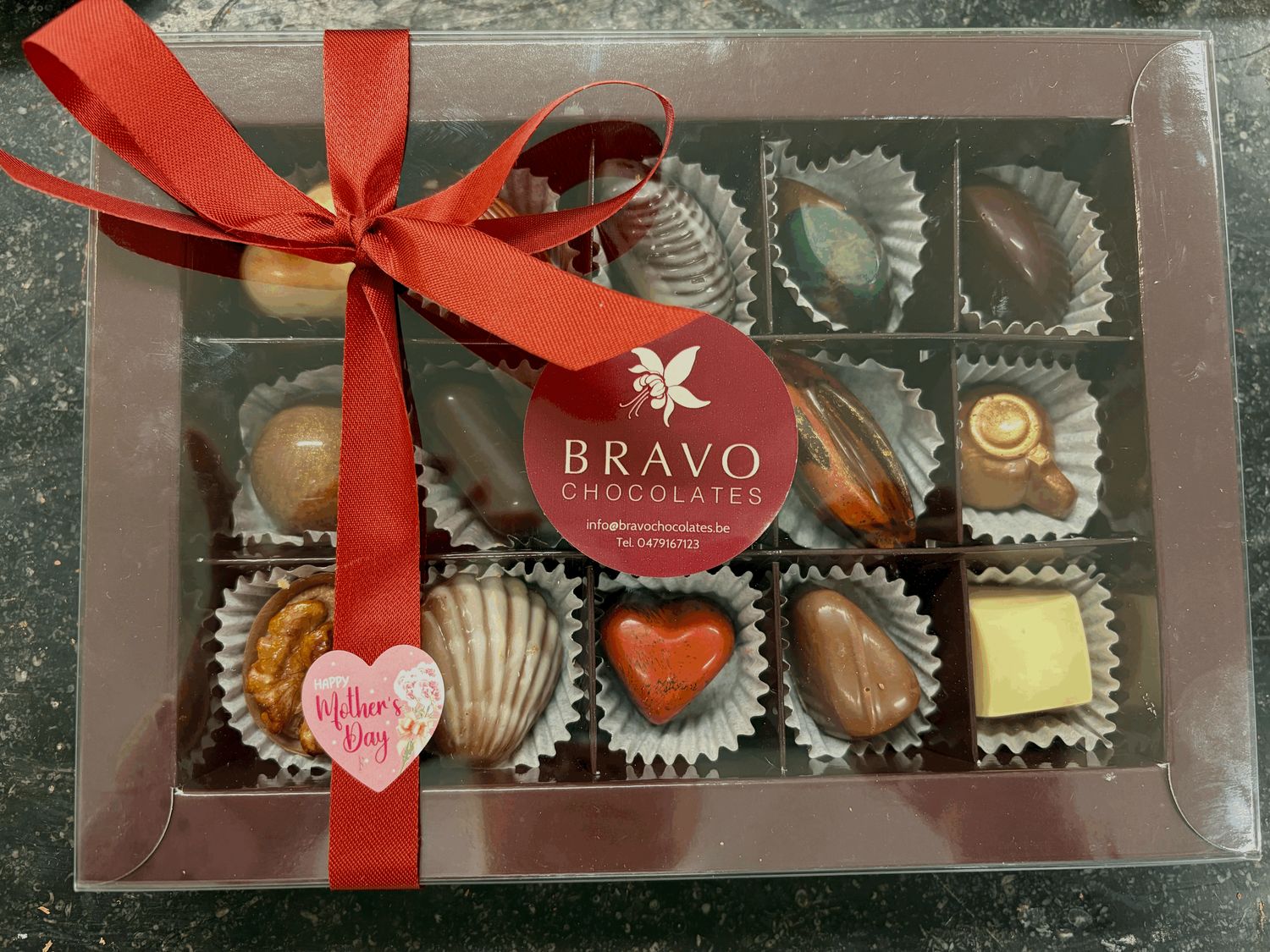 Doosje met 15 pralines