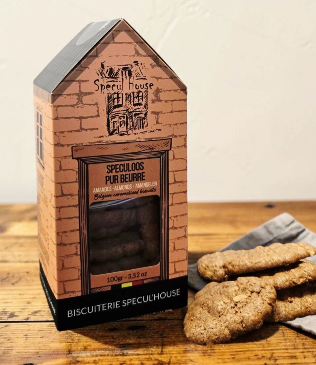 Pure Boter speculaas met amandelen - 100 gr