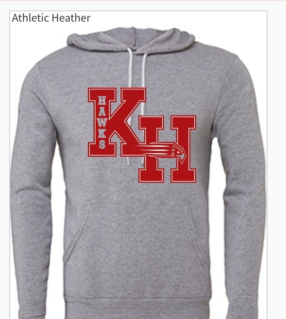 Adult Pullover Hoodie Grey