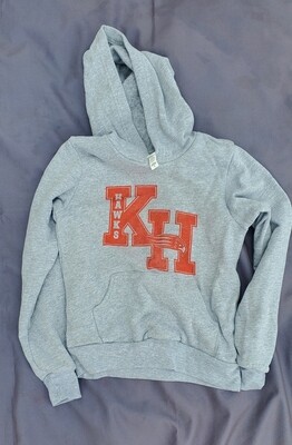 Youth Pullover Hoodie Bella Canvas Grey