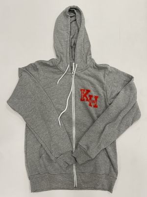 Adult Full Zip Hoodie Grey