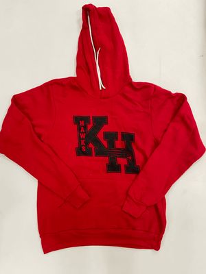 Adult Pullover Hoodie Red