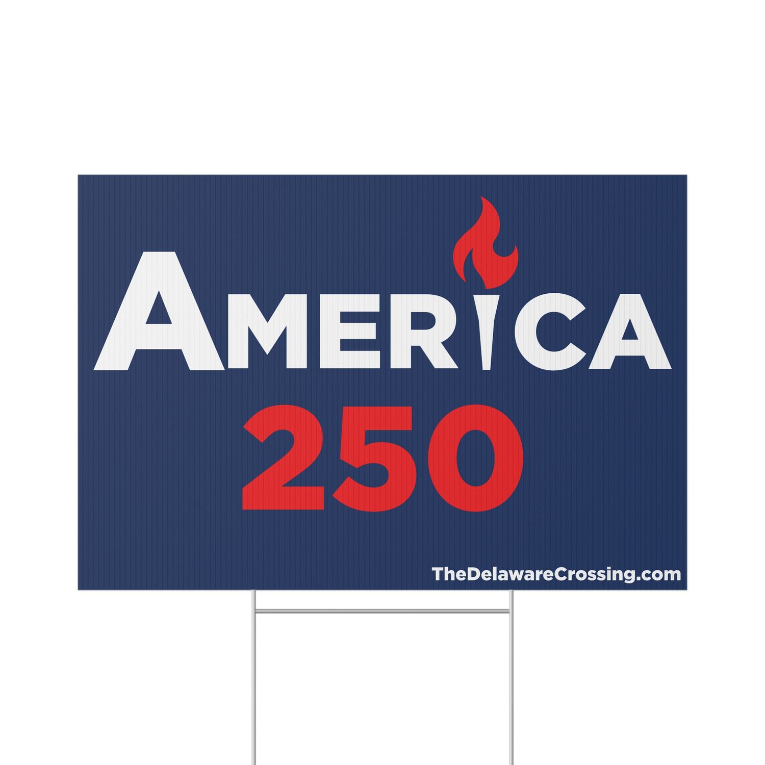 America 250 Blue Yard Sign