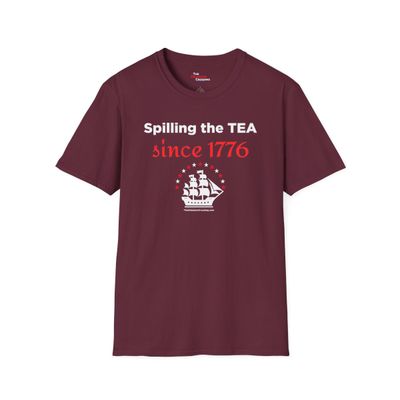 Ameria 250 "Spilling the TEA" Commemorative Tee - Gildan Softstyle®