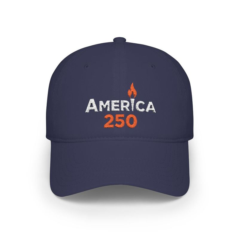 America 250 • Embroidered Low‑Profile Cap