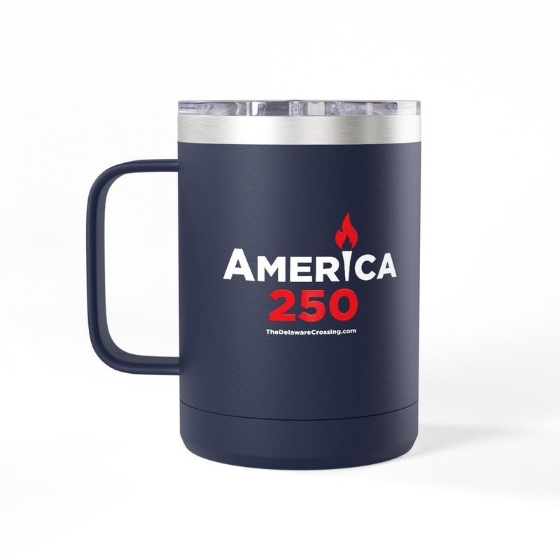 America 250 • Commemorative 15oz Stainless Steel Coffee‑Mug Tumbler