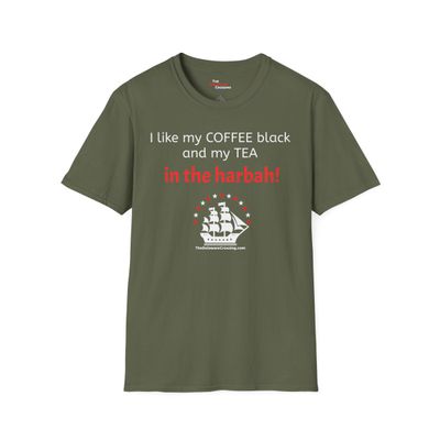 “Coffee Black, Tea in the Harbah!” — America 250 Commemorative Tee