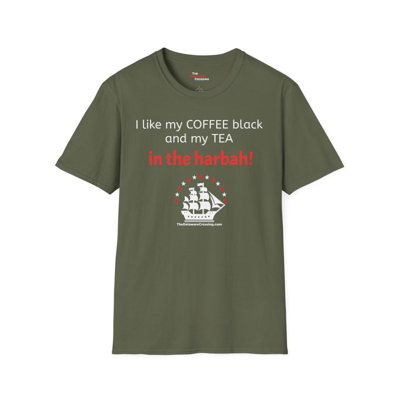 “Coffee Black, Tea in the Harbah!” — America 250 Commemorative Tee