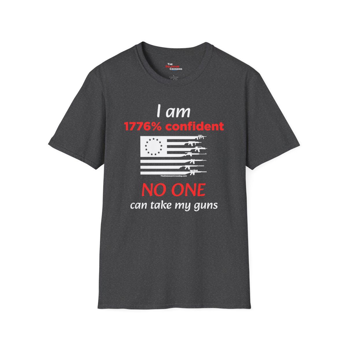 America 250 Commemorative Tee — “1776% Confident” Second Amendment Edition, Sizes: XL, Colors: Dark Heather