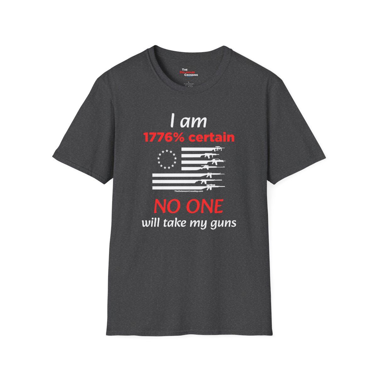 America 250 “1776% Confident” Commemorative Tee, Sizes: XL, Colors: Dark Heather