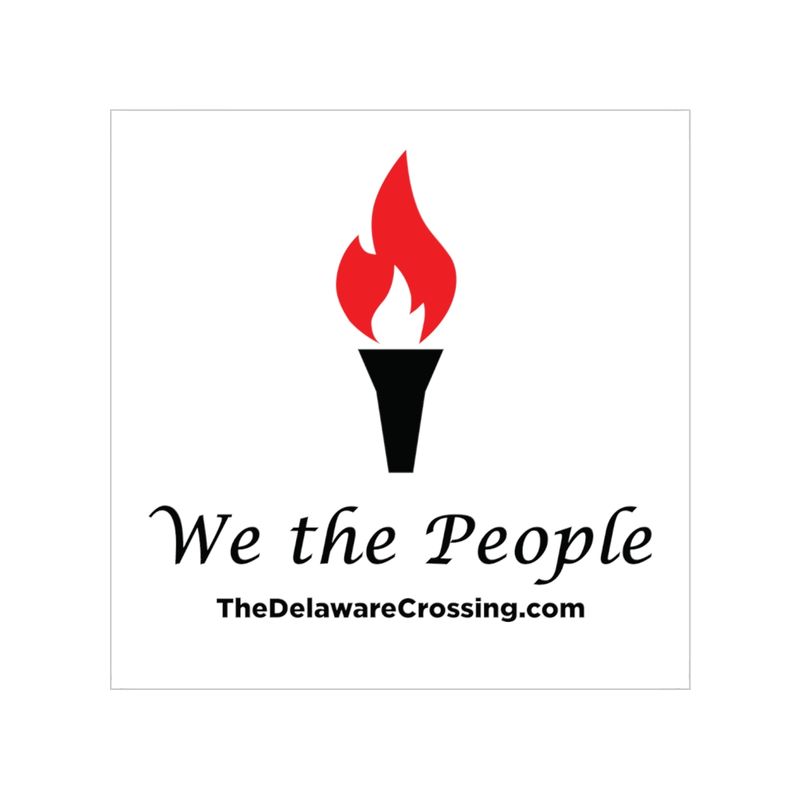 We the People Car Window Sticker - Square