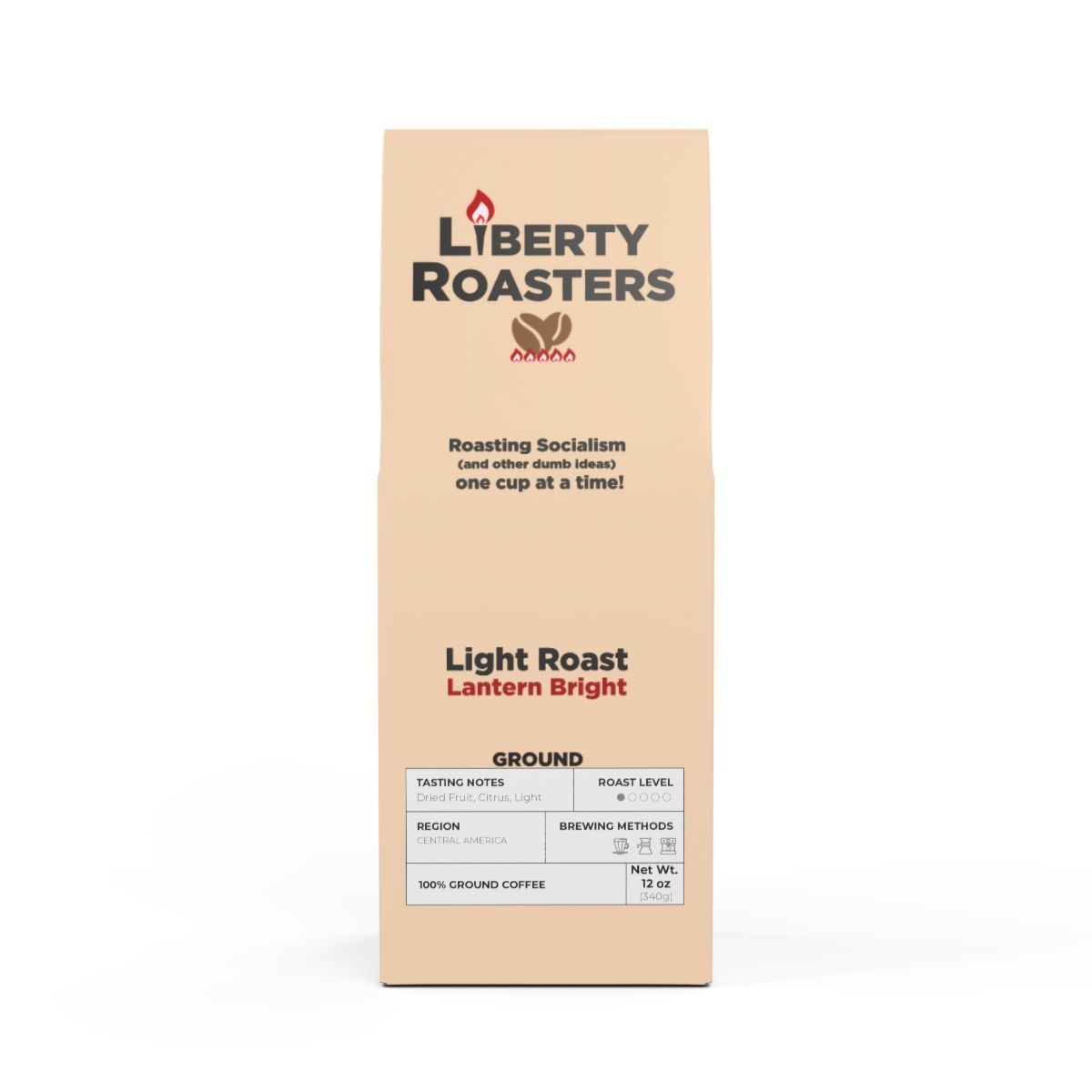 LIBERTY ROASTERS Light Roast - The Delaware Crossing, Coffee Grind: Ground, Size: 12oz