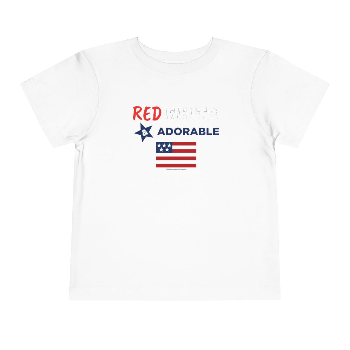 Red, White &amp; Adorable™ Toddler T‑Shirt - Little Patriot Edition, Sizes: 2T, Colors: White