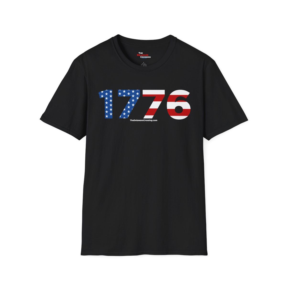 Patriotic “1776” Heritage Tee, Sizes: XS, Colors: Black