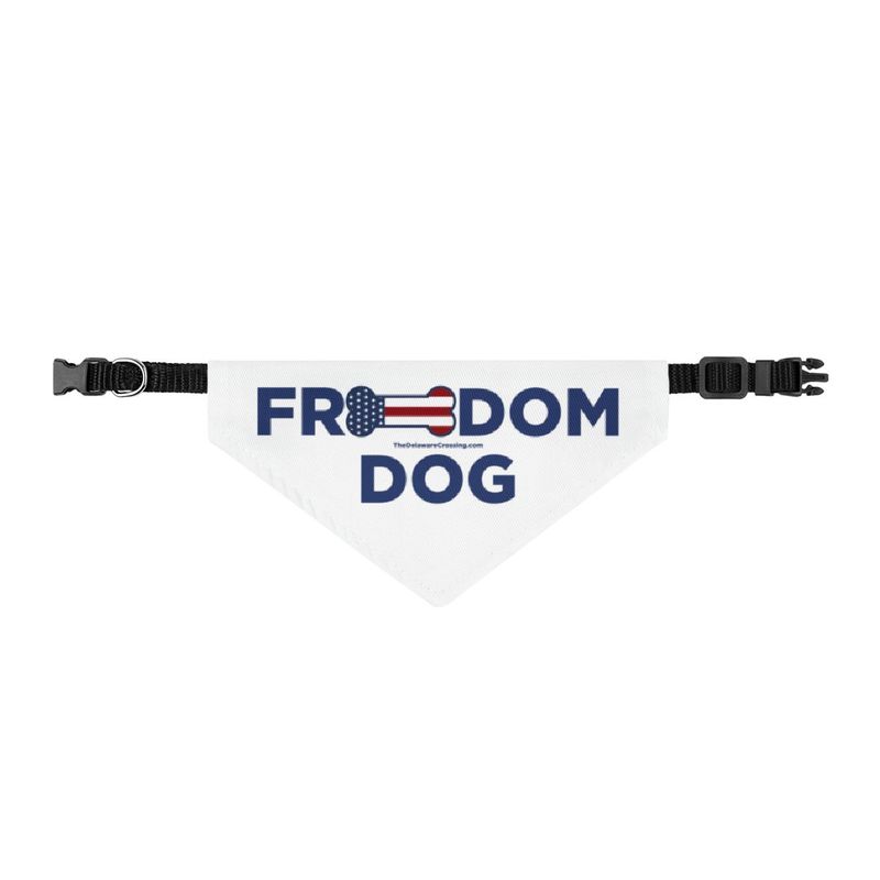 "Freedom Dog" Clip-on Dog Bandana