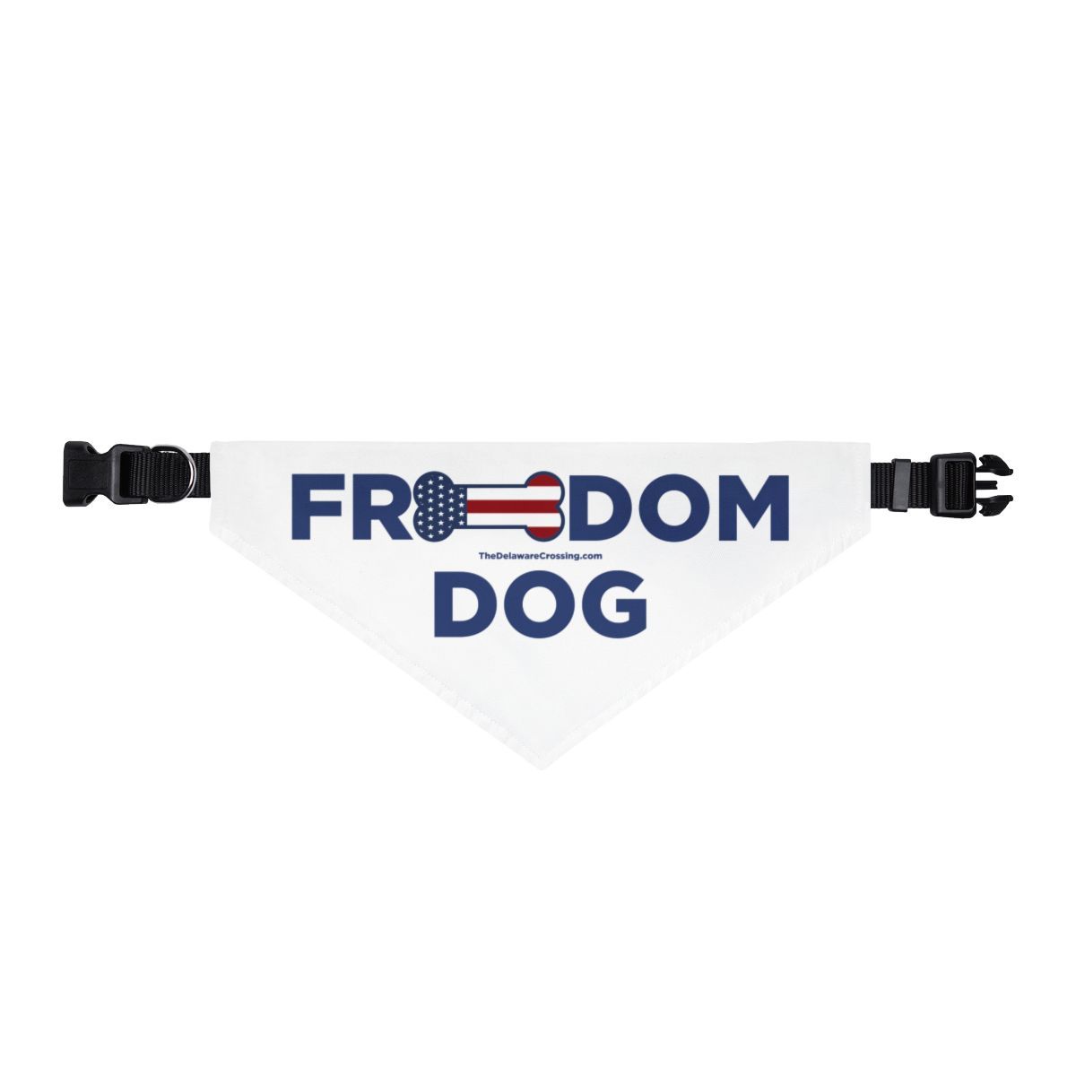 "Freedom Dog" Clip-on Dog Bandana, Sizes: XL