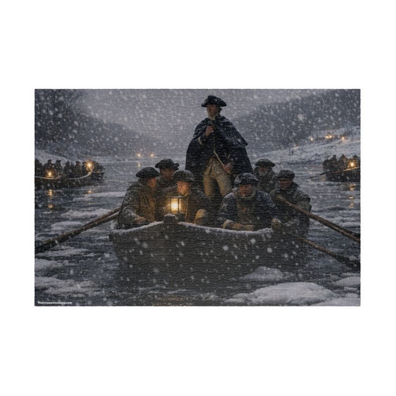 Delaware Crossing Christmas Night 1775 Puzzle (520, 1014-piece)