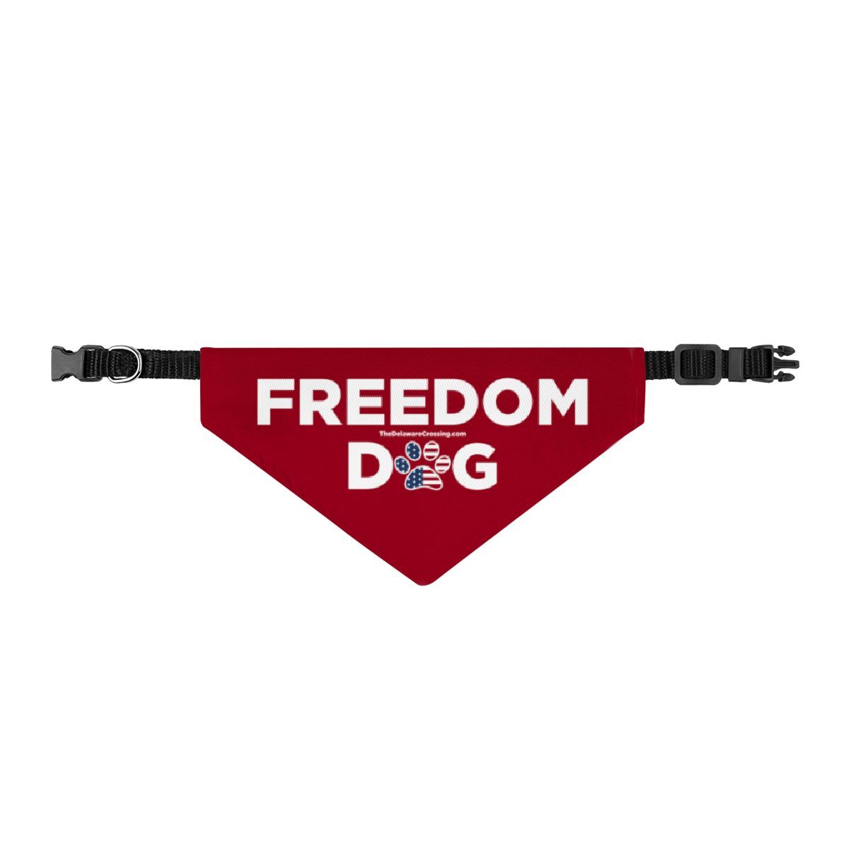 "Freedom Dog" Clip-on Dog Bandana, Sizes: S
