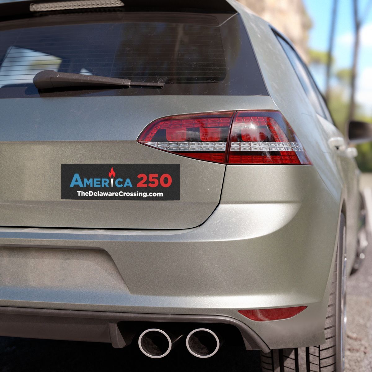 America 250 Car Magnet, Sizes: 10'' × 3'', Shape: Rectangle, Quantity: 1 pc