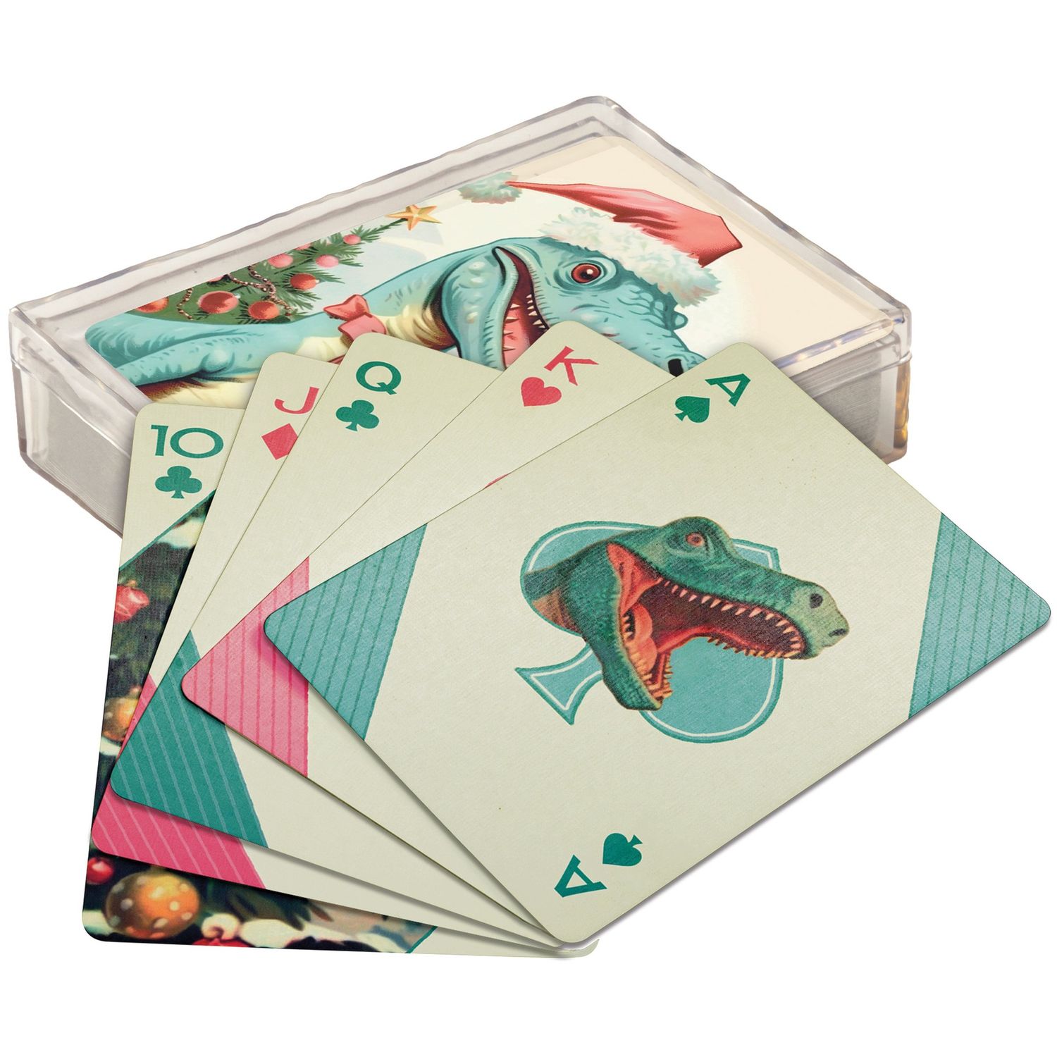 Dino Xmas Playing Cards