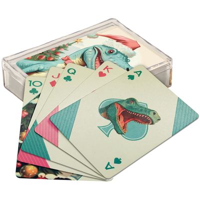 Dino Xmas Playing Cards