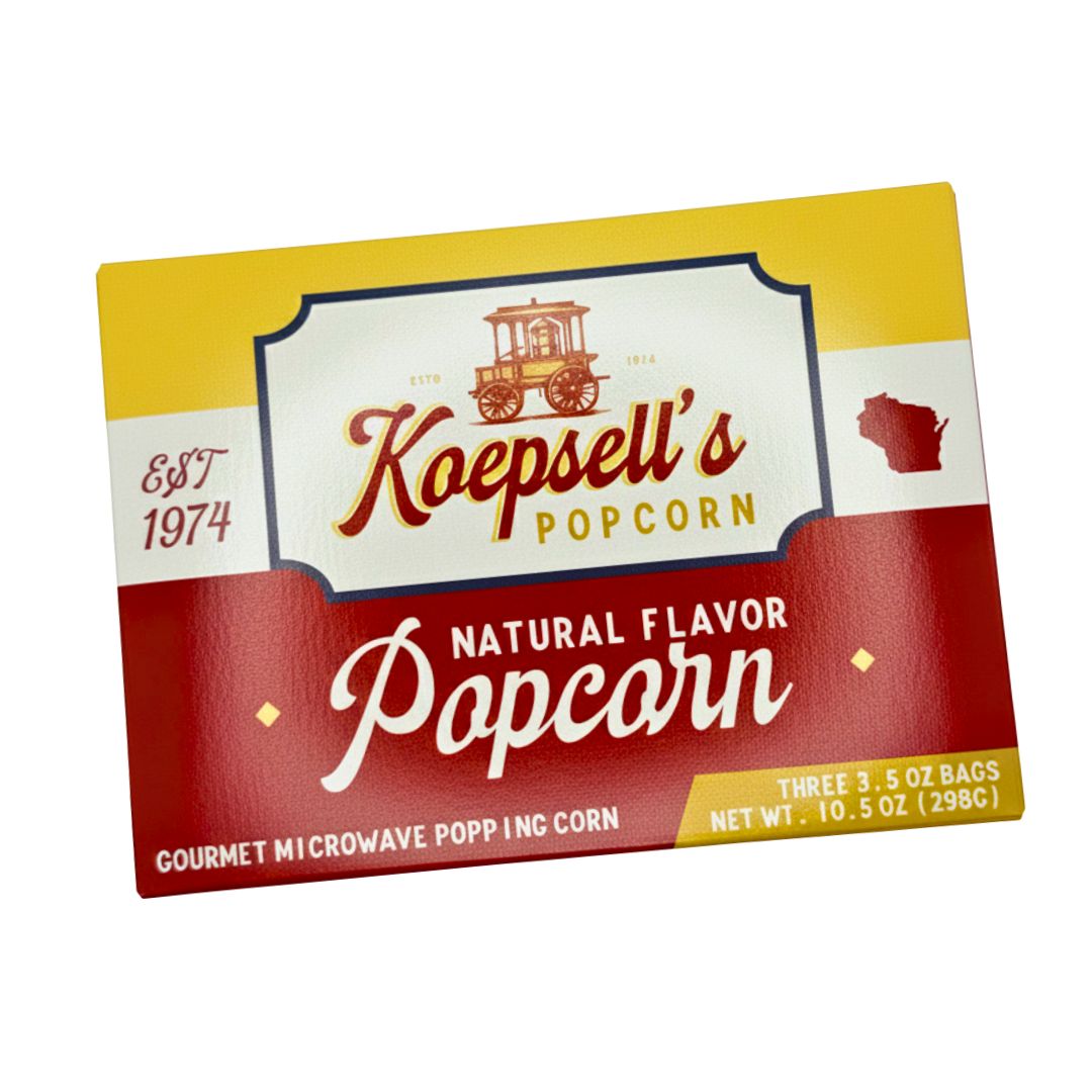 Koepsell's Natural Flavor Microwave Popcorn