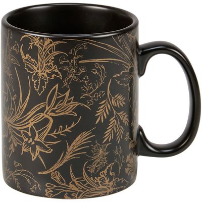 Gold Floral Mug