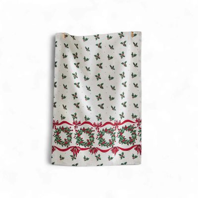 Vintage Holly Dishtowel