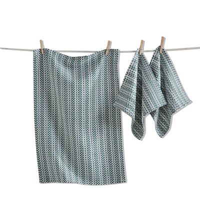 Variegated Dishtowel &amp; Dishcloth Set Of 3