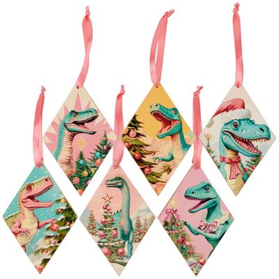 Dino Ornament Set - Set of Six
