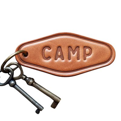 Camp Leather Keychain Motel Style