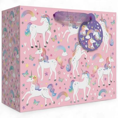 Gift Bags - Large - Rainbow Unicorn
