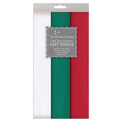 Holiday Tissue Paper - Red, White, Green